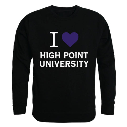 I Love HPU High Point University Panthers Crewneck Pullover Sweatshirt Sweater