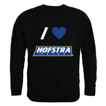 I Love Hofstra University Pride Crewneck Pullover Sweatshirt Sweater