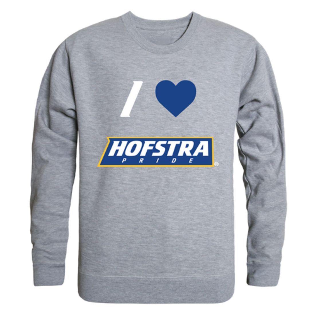 I Love Hofstra University Pride Crewneck Pullover Sweatshirt Sweater