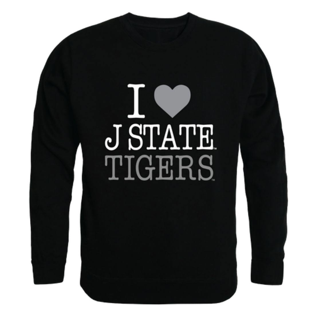 I Love JSU Jackson State University Tigers Crewneck Pullover Sweatshirt Sweater