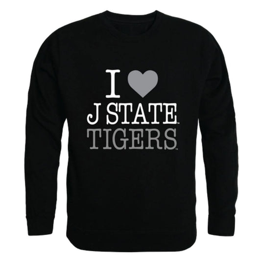 I Love JSU Jackson State University Tigers Crewneck Pullover Sweatshirt Sweater