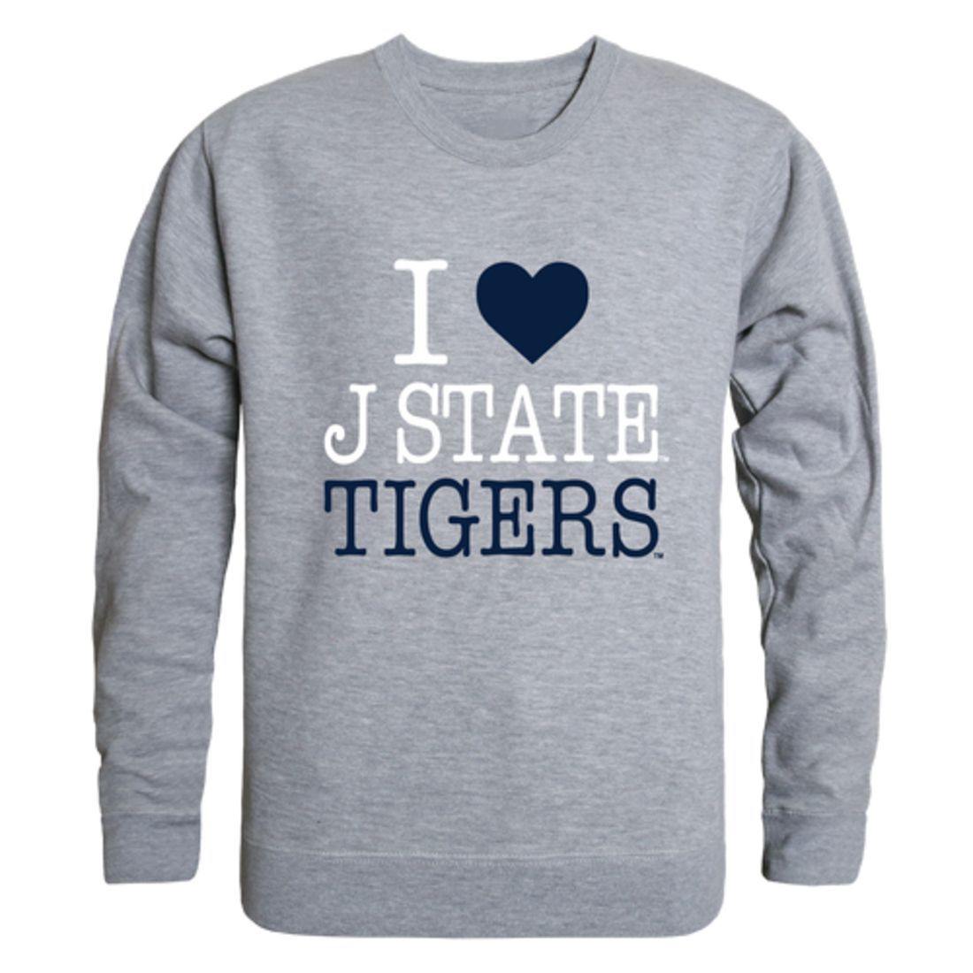 I Love JSU Jackson State University Tigers Crewneck Pullover Sweatshirt Sweater