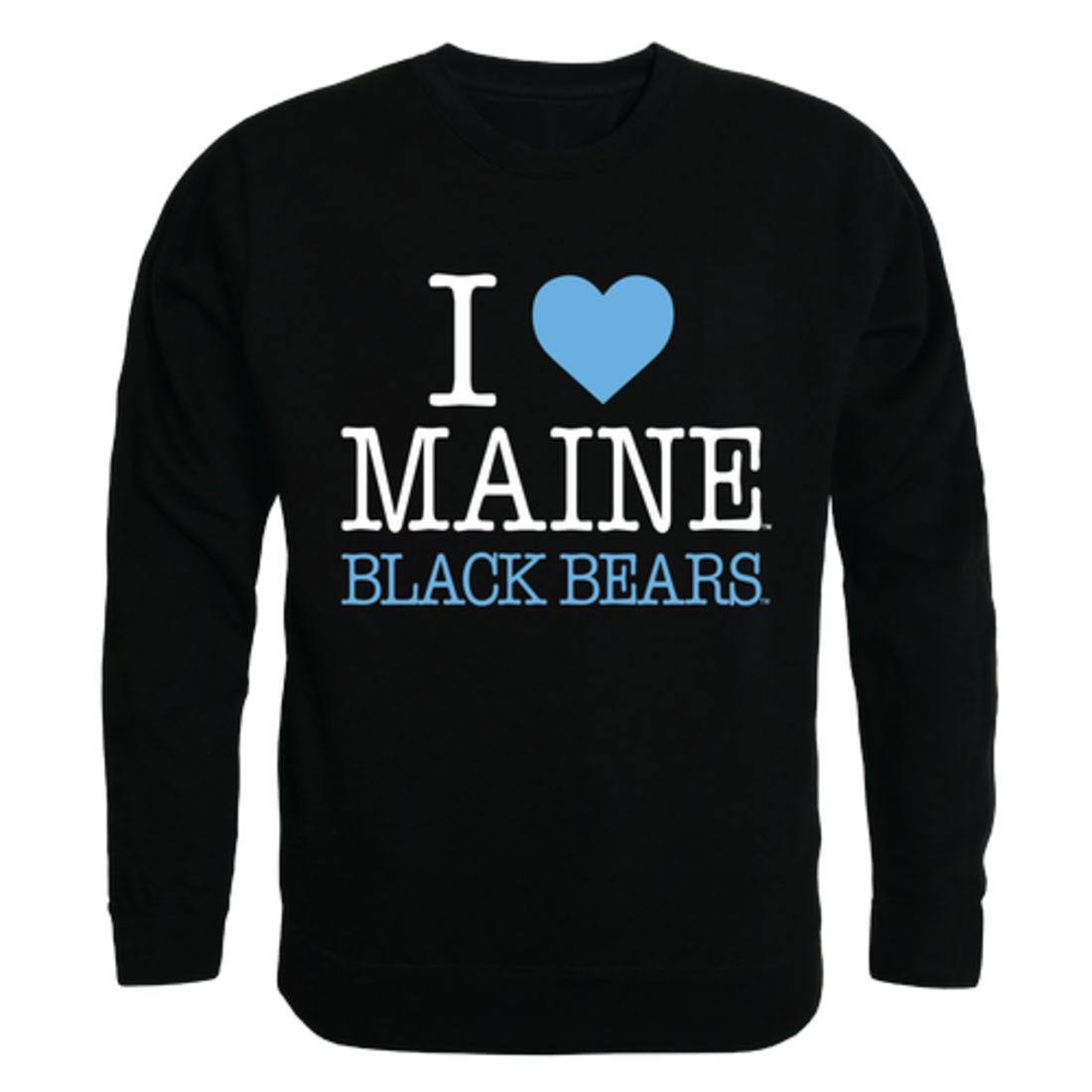 I Love UMaine University of Maine Bears Crewneck Pullover Sweatshirt Sweater