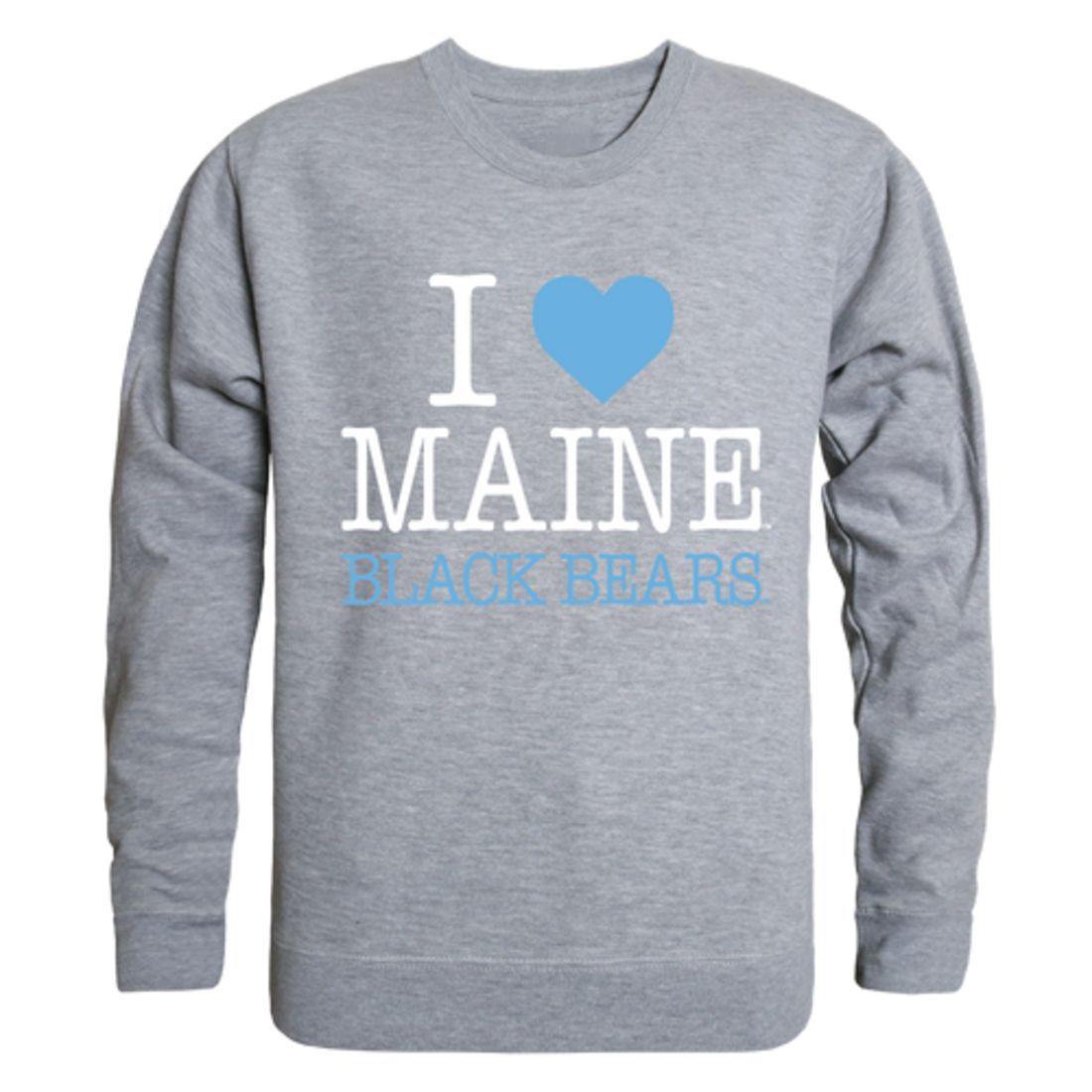 I Love UMaine University of Maine Bears Crewneck Pullover Sweatshirt Sweater