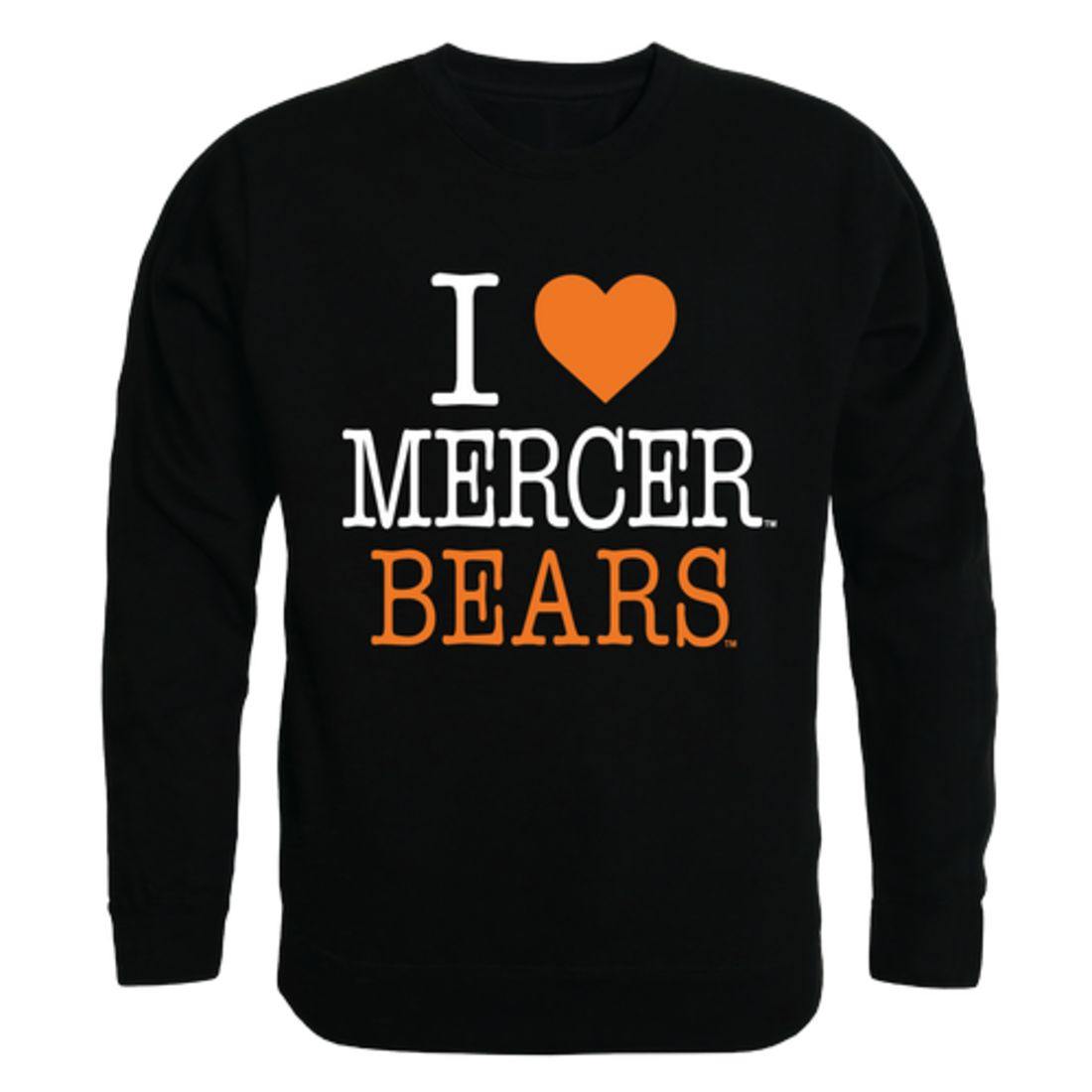 I Love Mercer University Bears Crewneck Pullover Sweatshirt Sweater