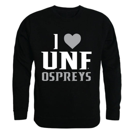 I Love UNF University of North Florida Osprey Crewneck Pullover Sweatshirt Sweater
