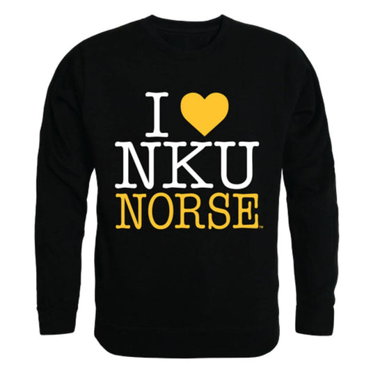 I Love NKU Northern Kentucky University Norse Crewneck Pullover Sweatshirt Sweater