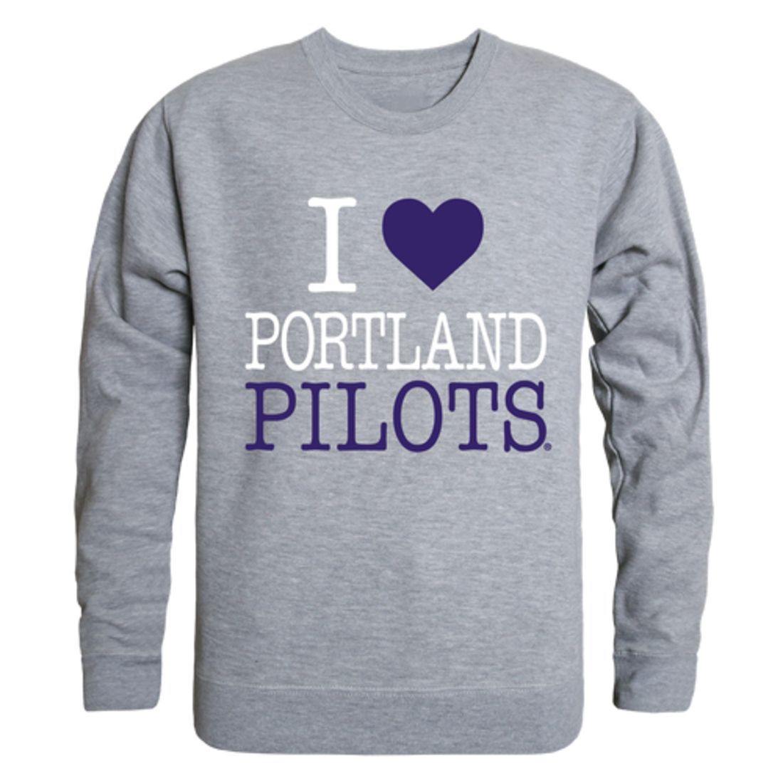I Love UP University of Portland Pilots Crewneck Pullover Sweatshirt Sweater