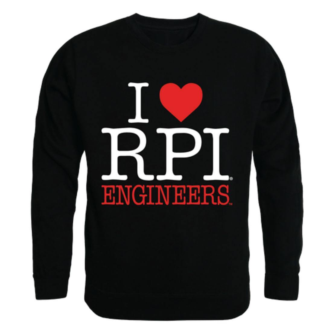 I Love RPI Rensselaer Polytechnic Institute Engineers Crewneck Pullover Sweatshirt Sweater