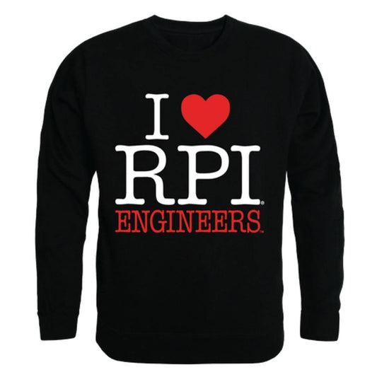 I Love RPI Rensselaer Polytechnic Institute Engineers Crewneck Pullover Sweatshirt Sweater