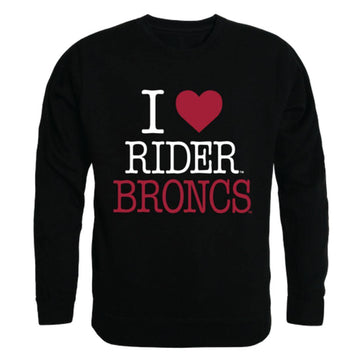 I Love Rider University Broncs Crewneck Pullover Sweatshirt Sweater