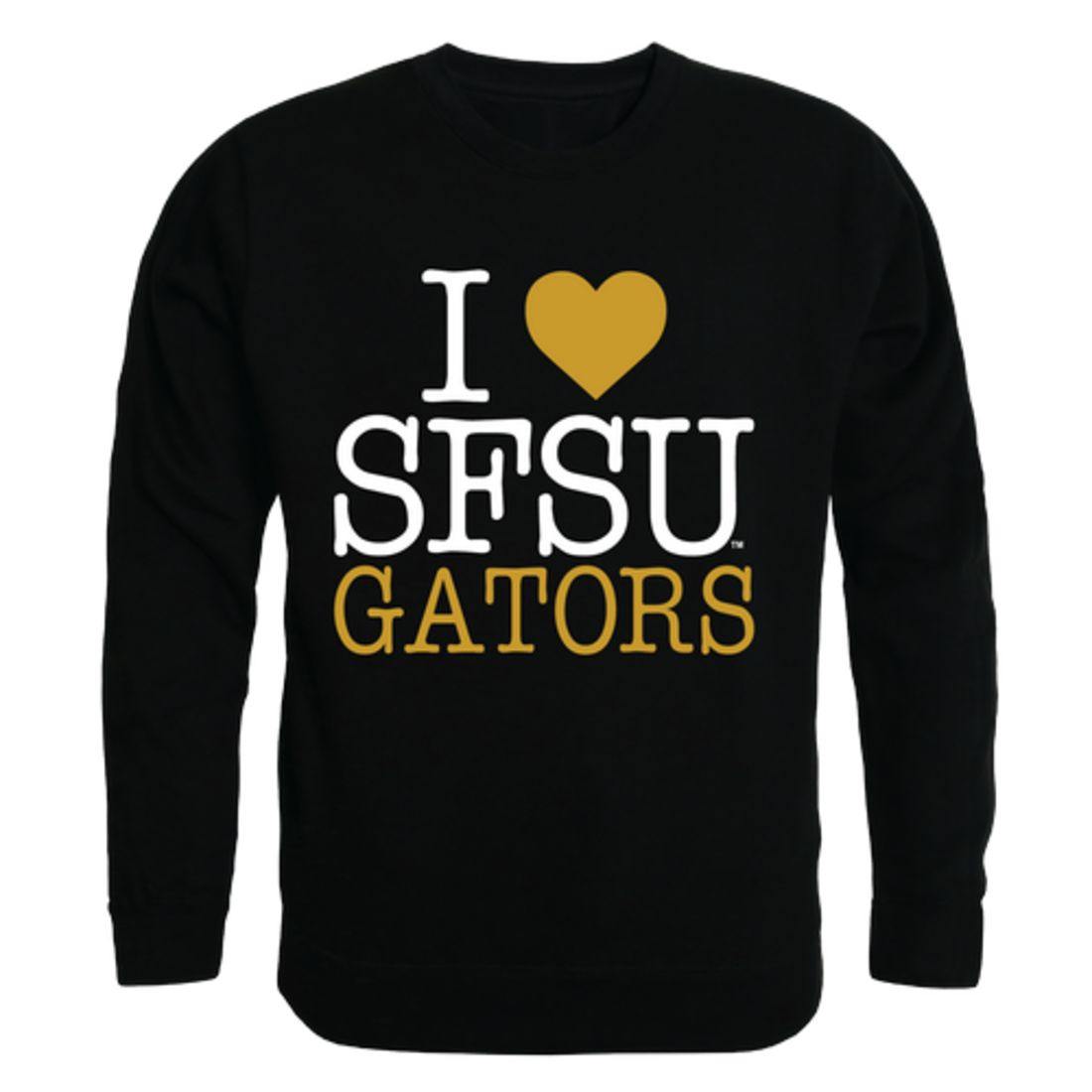 I Love SFSU San Francisco State University Gators Crewneck Pullover Sweatshirt Sweater