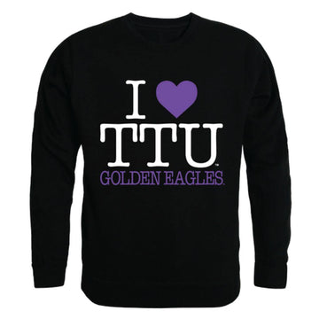I Love TTU Tennessee Tech University Golden Eagles Crewneck Pullover Sweatshirt Sweater