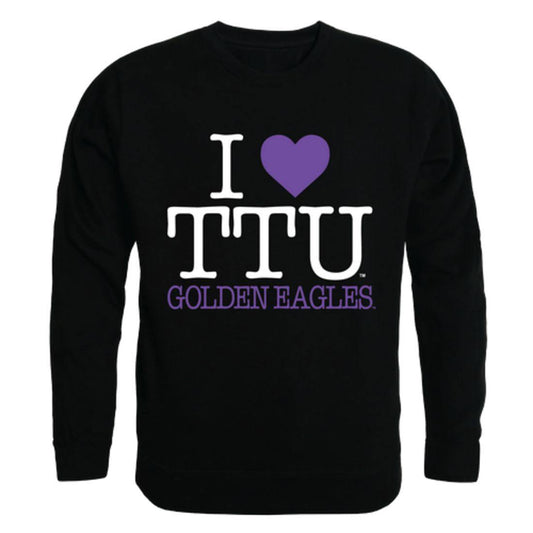 I Love TTU Tennessee Tech University Golden Eagles Crewneck Pullover Sweatshirt Sweater
