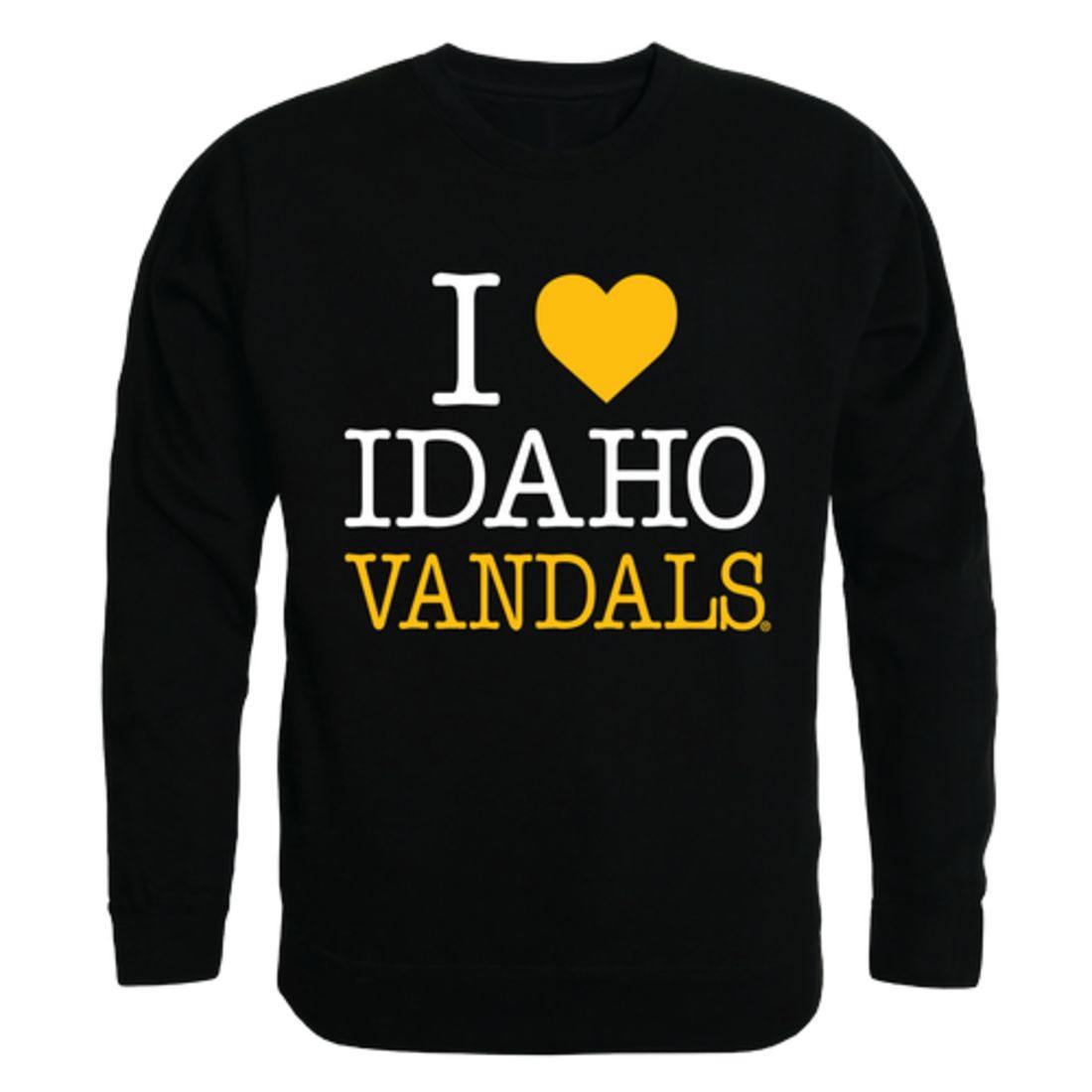 I Love University of Idaho Vandals Crewneck Pullover Sweatshirt Sweater