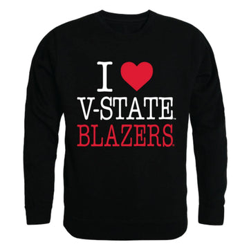 I Love Valdosta V-State University Blazers Crewneck Pullover Sweatshirt Sweater
