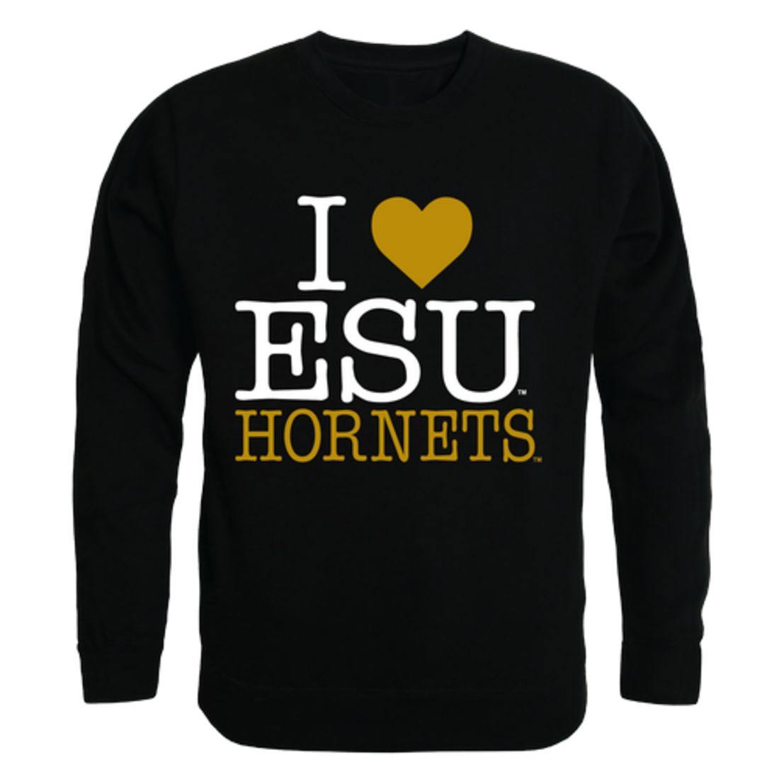 I Love Emporia State University Hornets Crewneck Pullover Sweatshirt Sweater