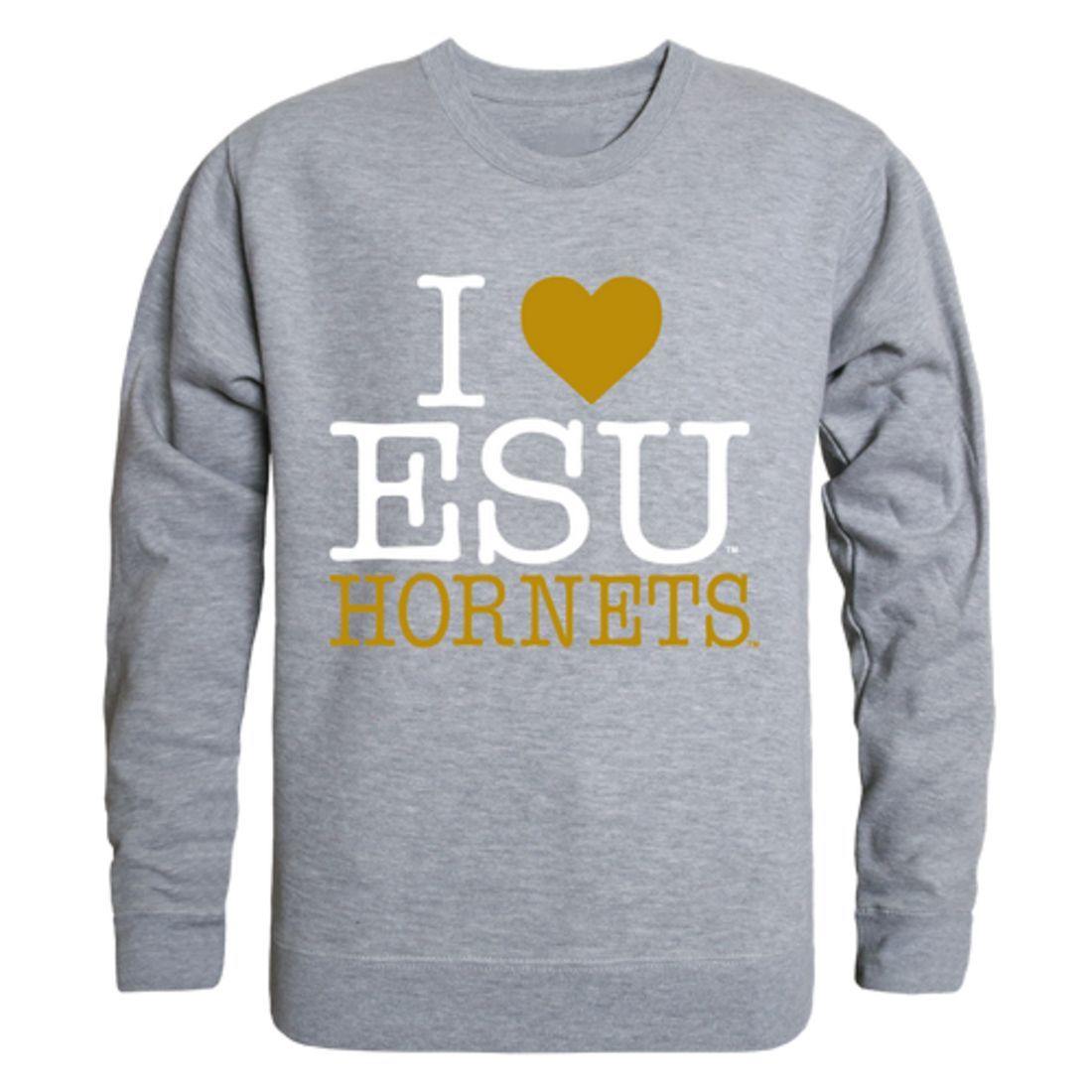 I Love Emporia State University Hornets Crewneck Pullover Sweatshirt Sweater