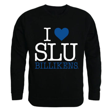 I Love SLU Saint Louis University Billikens Crewneck Pullover Sweatshirt Sweater