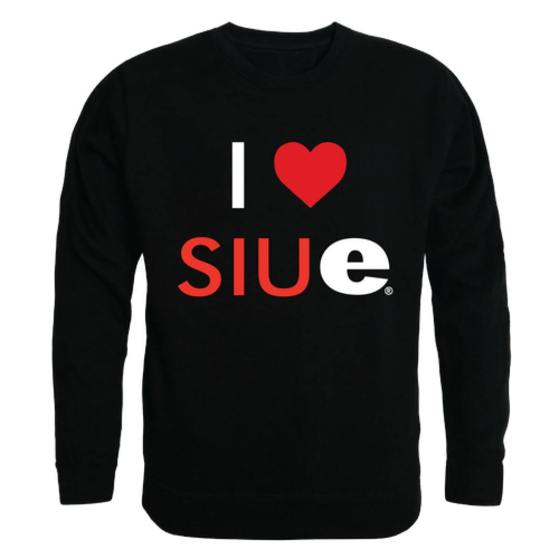 I Love SIUE Southern Illinois University Edwardsville Cougars Crewneck Pullover Sweatshirt Sweater