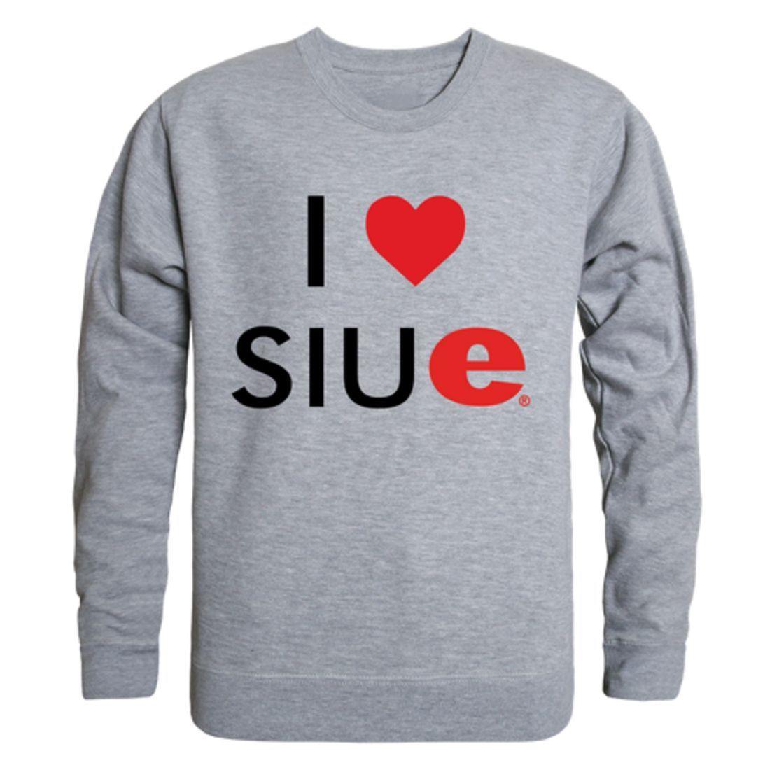 I Love SIUE Southern Illinois University Edwardsville Cougars Crewneck Pullover Sweatshirt Sweater