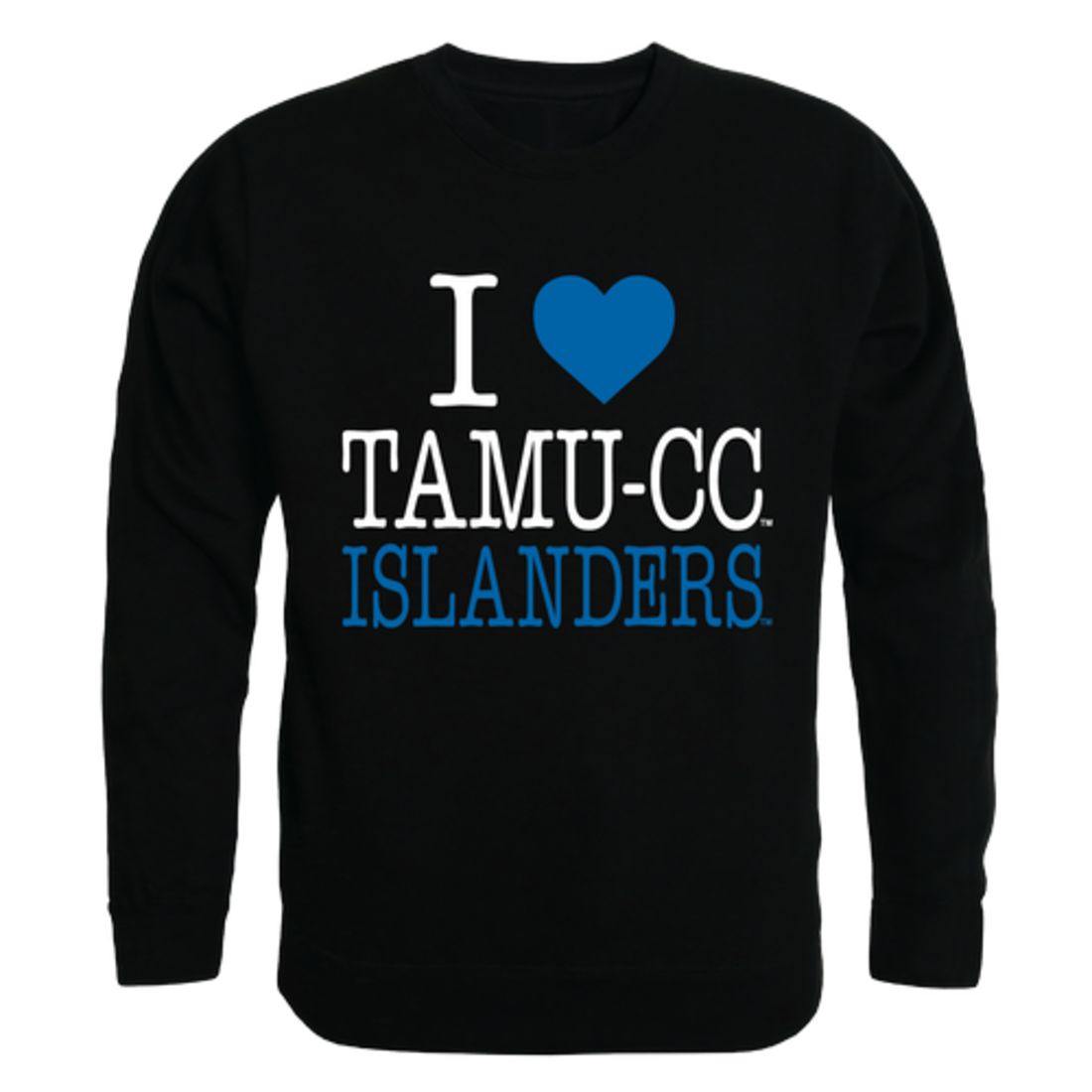 I Love TAMUCC Texas A&M University Corpus Christi Islanders Crewneck Pullover Sweatshirt Sweater