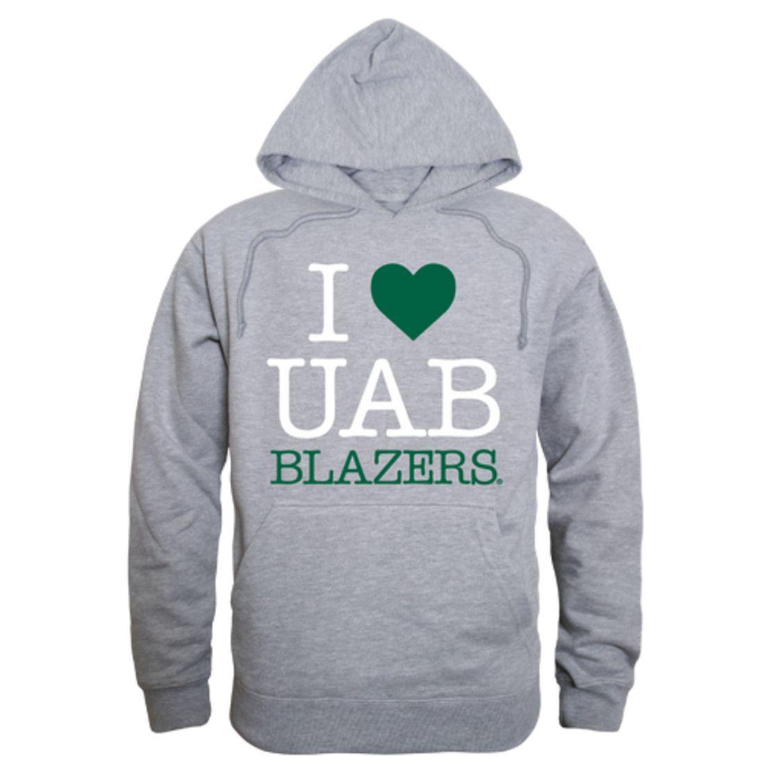 I Love UAB University of Alabama at Birmingham Blazers Hoodie Sweatshirt