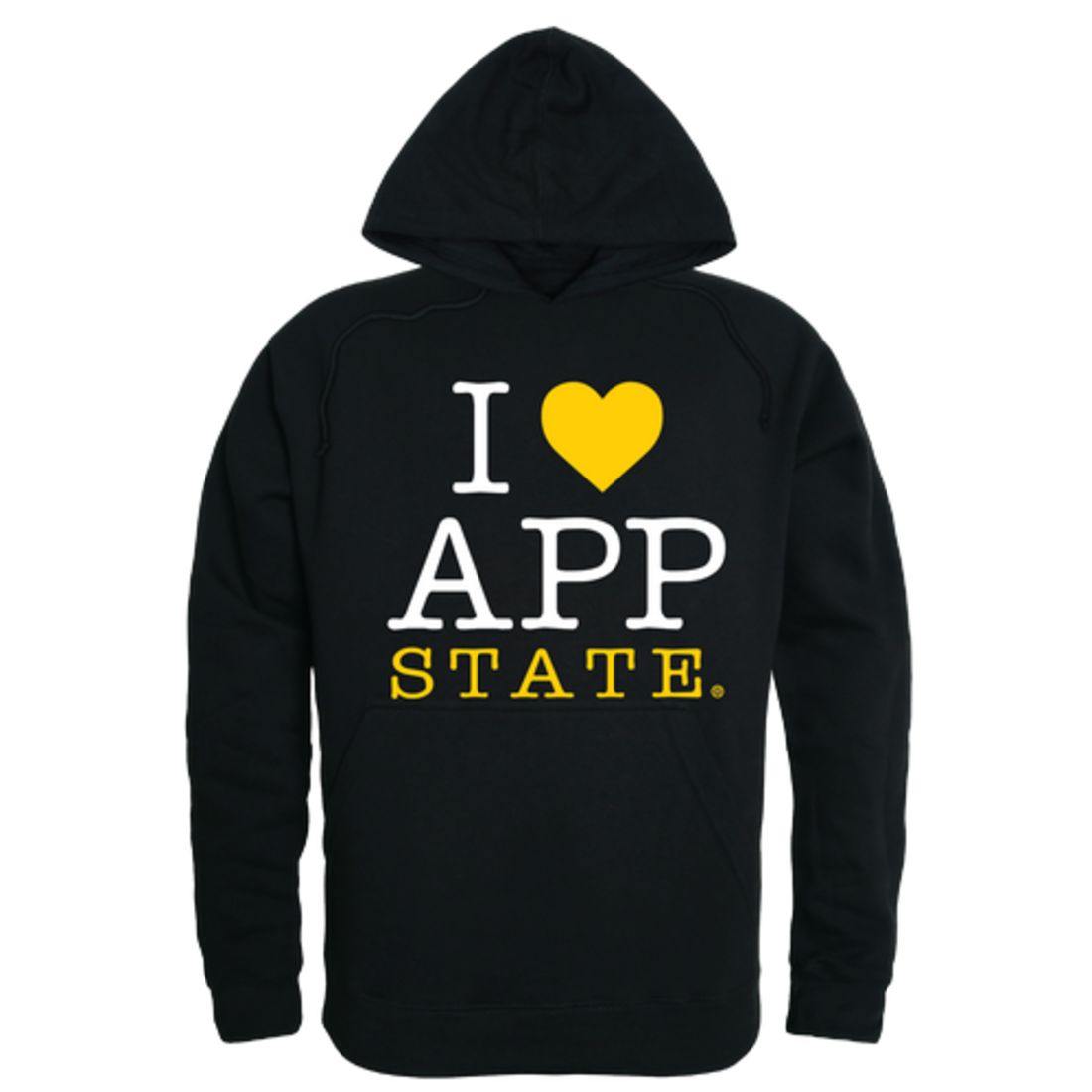 I Love Appalachian App State University Mountaineers Hoodie Sweatshirt