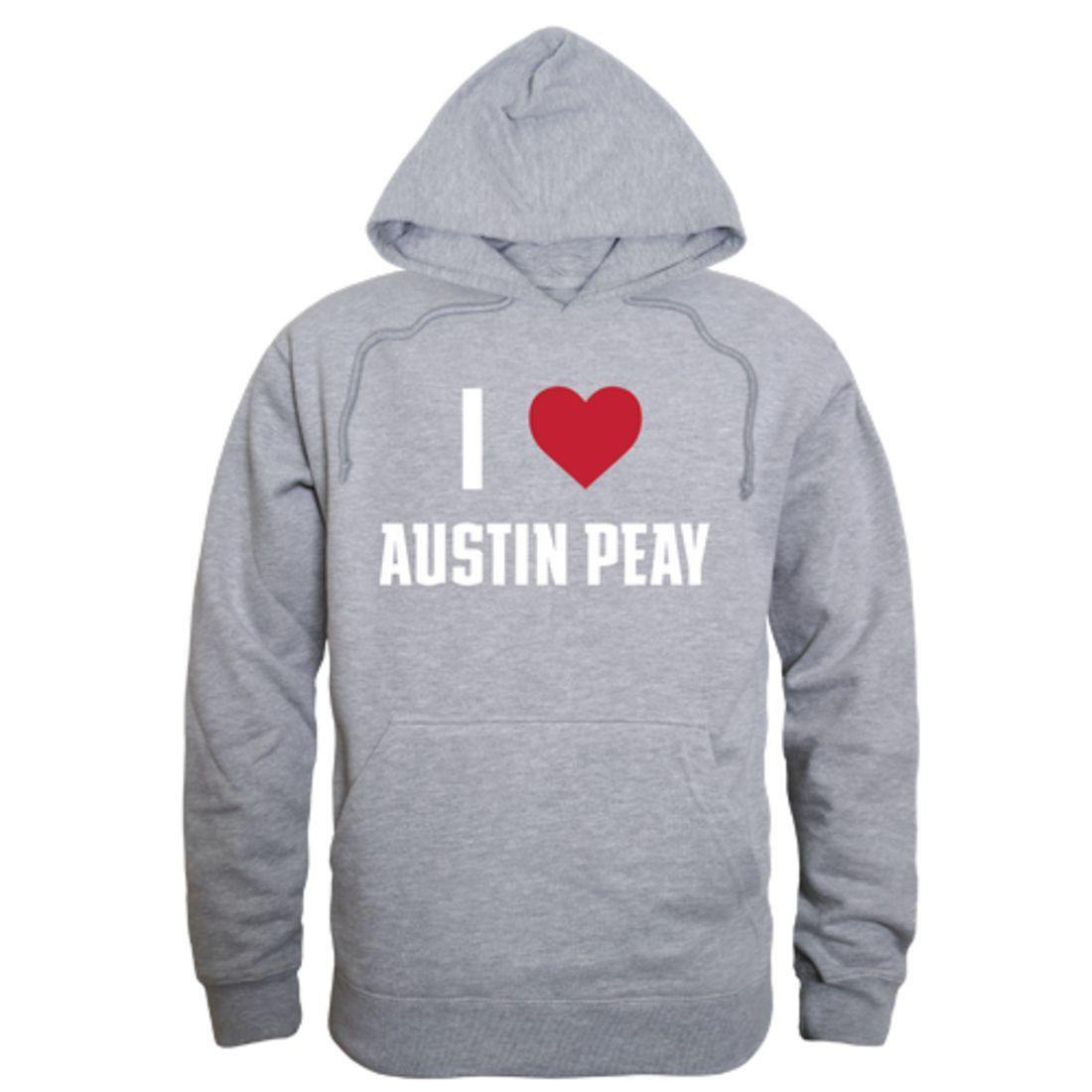 I Love APSU Austin Peay State University Governors Hoodie Sweatshirt