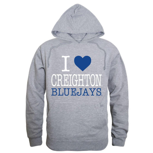 I Love Creighton University Bluejays Hoodie Sweatshirt
