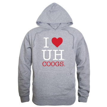 I Love UH University of Houston Cougars Hoodie Sweatshirt