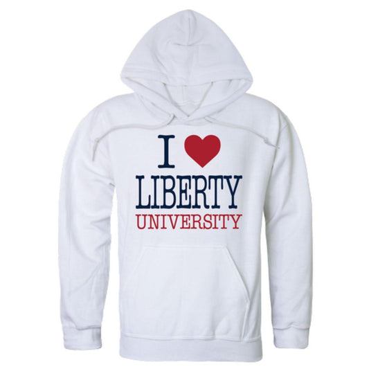 I Love Liberty University Flames Hoodie Sweatshirt