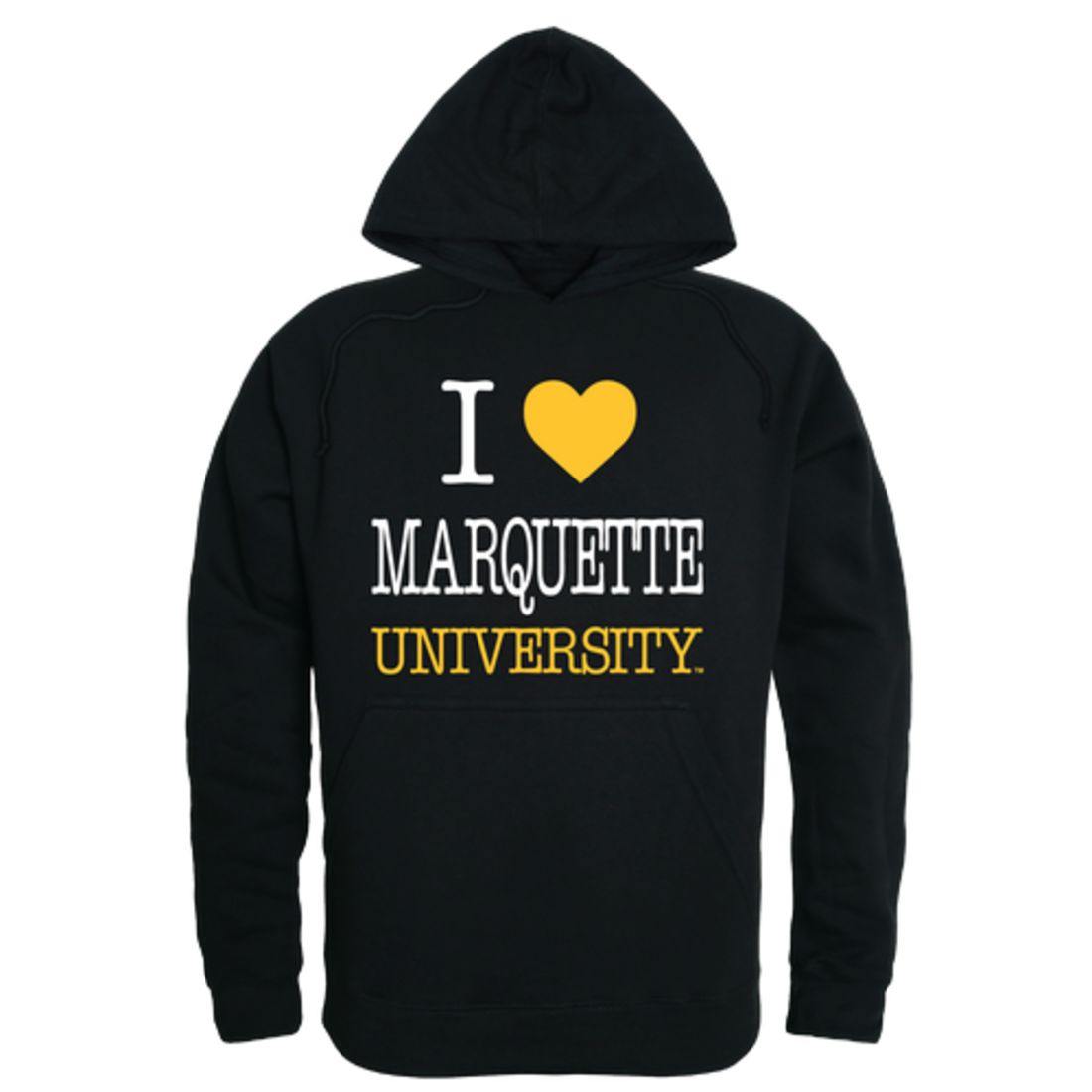 I Love Marquette University Golden Eagles Hoodie Sweatshirt