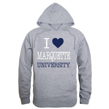 I Love Marquette University Golden Eagles Hoodie Sweatshirt