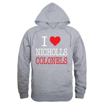 I Love Nicholls State University Colonels Hoodie Sweatshirt