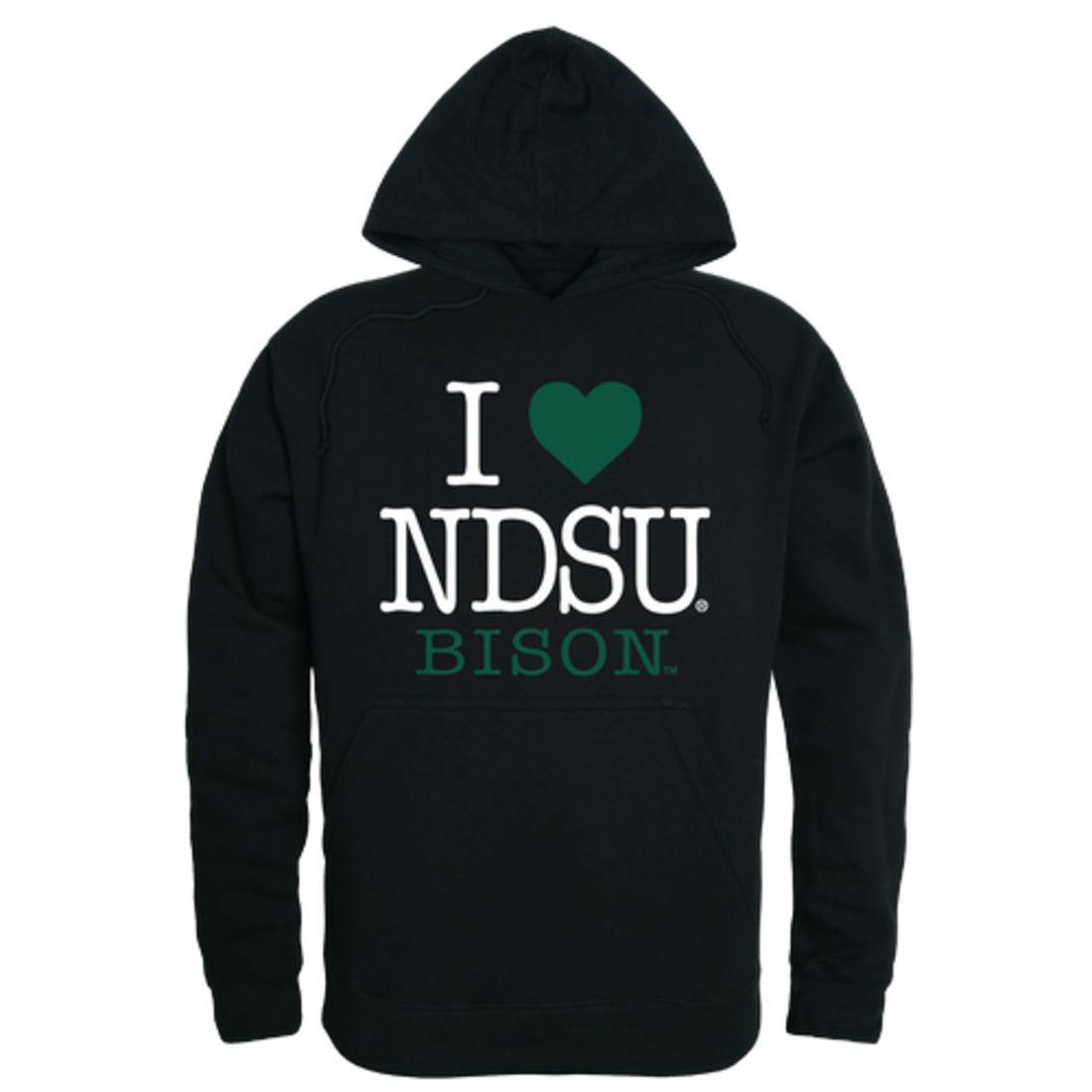 I Love NDSU North Dakota State University Bison Thundering Herd Hoodie Sweatshirt