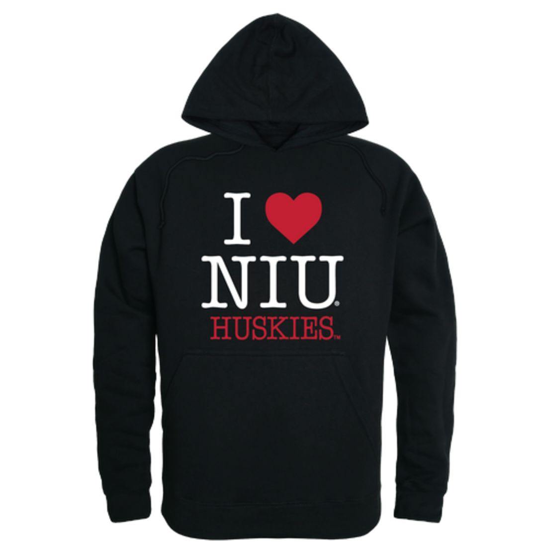 I Love NIU Northern Illinois University Huskies Hoodie Sweatshirt
