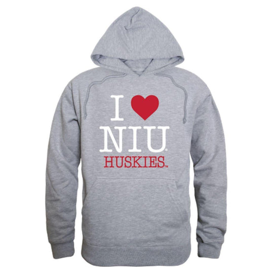 I Love NIU Northern Illinois University Huskies Hoodie Sweatshirt