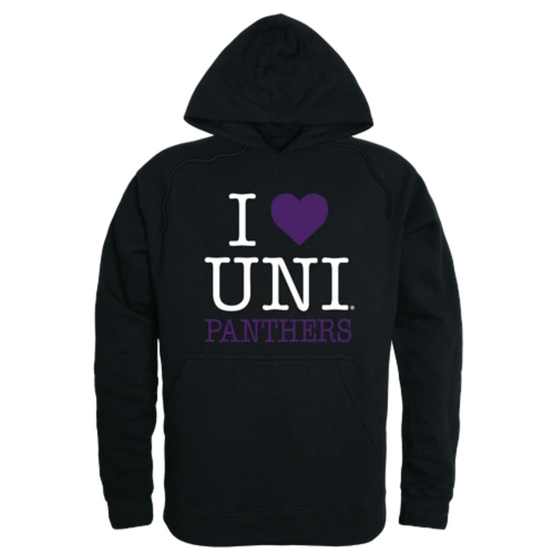 I Love UNI University of Northen Iowa Panthers Hoodie Sweatshirt