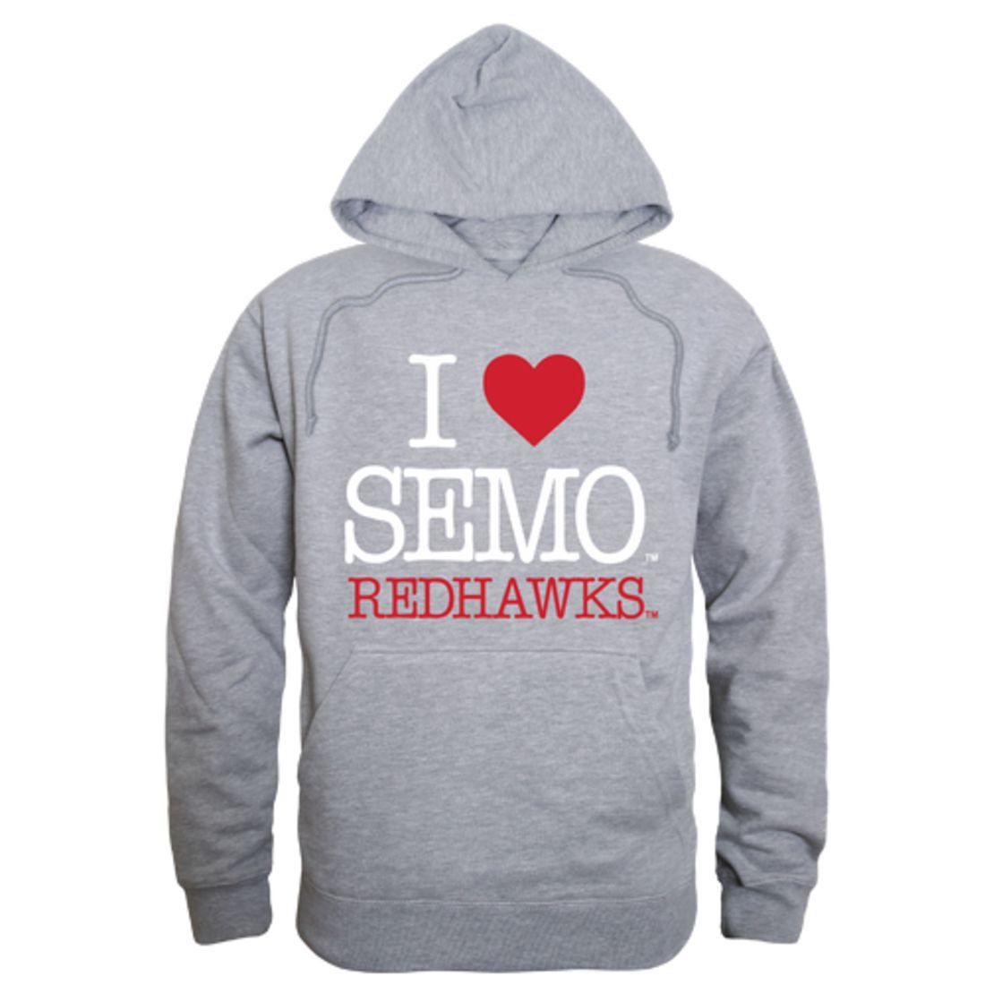 I Love SEMO Southeast Missouri State University Redhawks Hoodie Sweatshirt