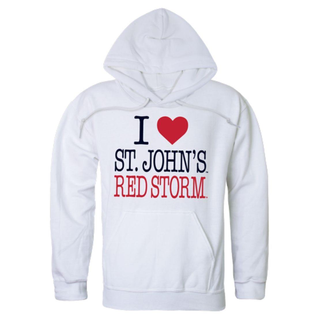 I Love St. Johns University Red Storm Hoodie Sweatshirt