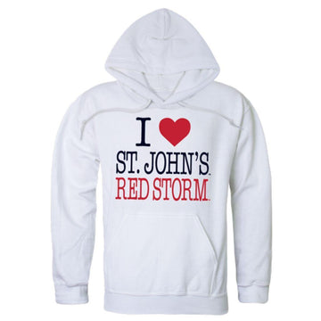 I Love St. Johns University Red Storm Hoodie Sweatshirt