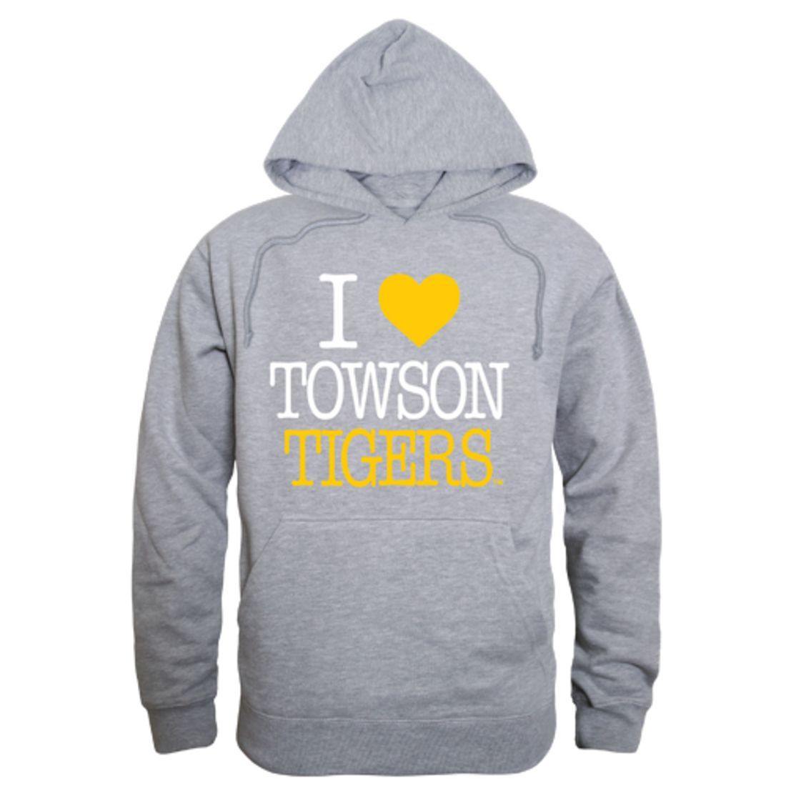 I Love TU Towson University Tigers Hoodie Sweatshirt