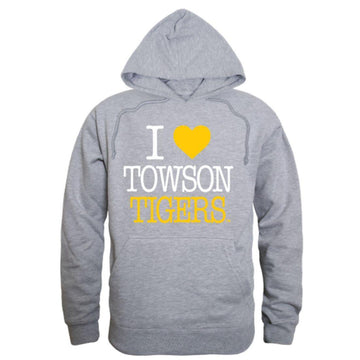 I Love TU Towson University Tigers Hoodie Sweatshirt