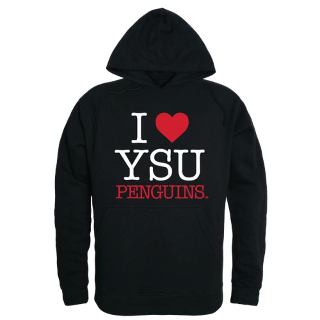 I Love YSU Youngstown State University Penguins Hoodie Sweatshirt