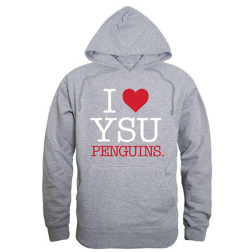 I Love YSU Youngstown State University Penguins Hoodie Sweatshirt