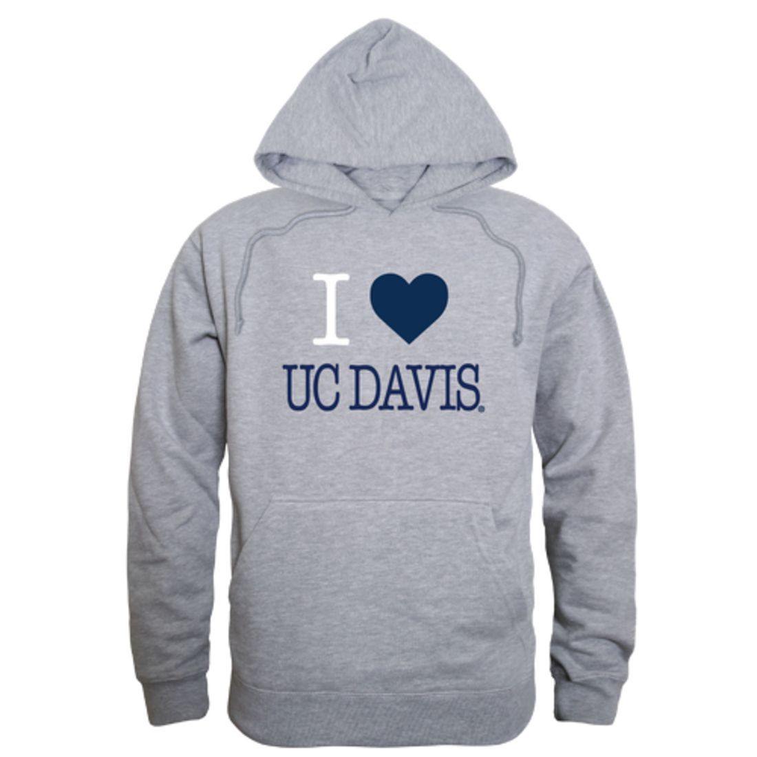 I Love UC Davis University of California Aggies Hoodie Sweatshirt