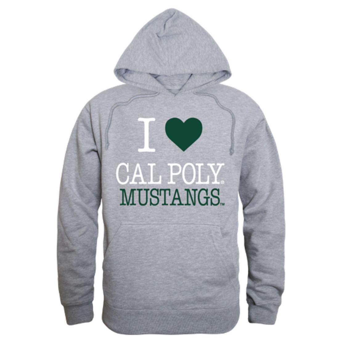 I Love Cal Poly California Polytechnic State University Mustangs Hoodie Sweatshirt