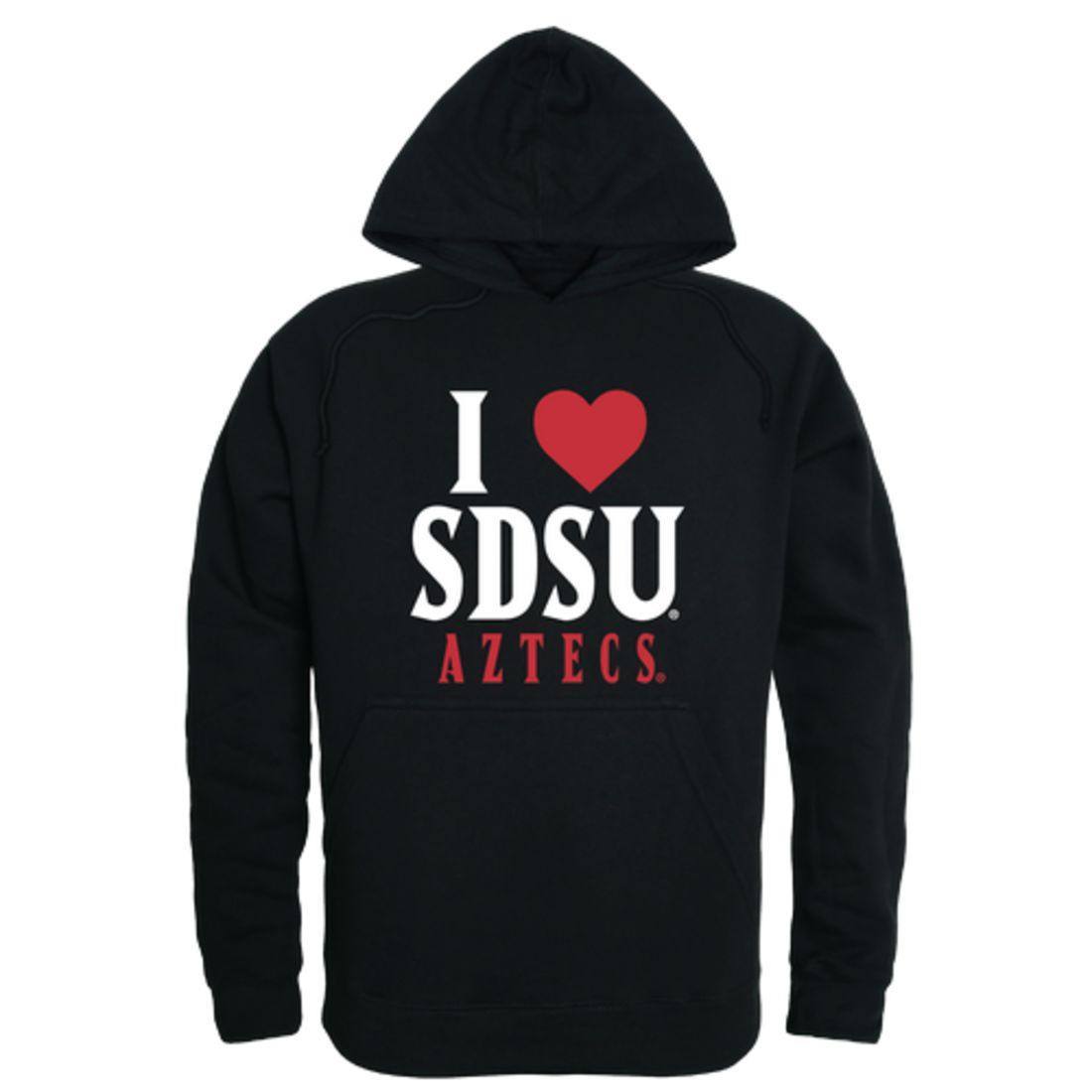I Love SDSU San Diego State University Aztecs Hoodie Sweatshirt