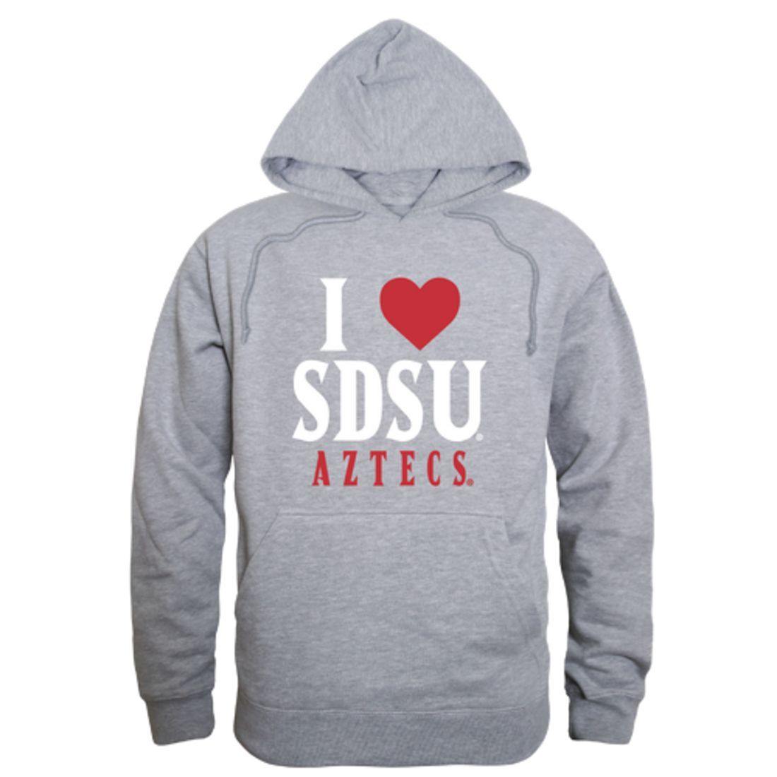 I Love SDSU San Diego State University Aztecs Hoodie Sweatshirt